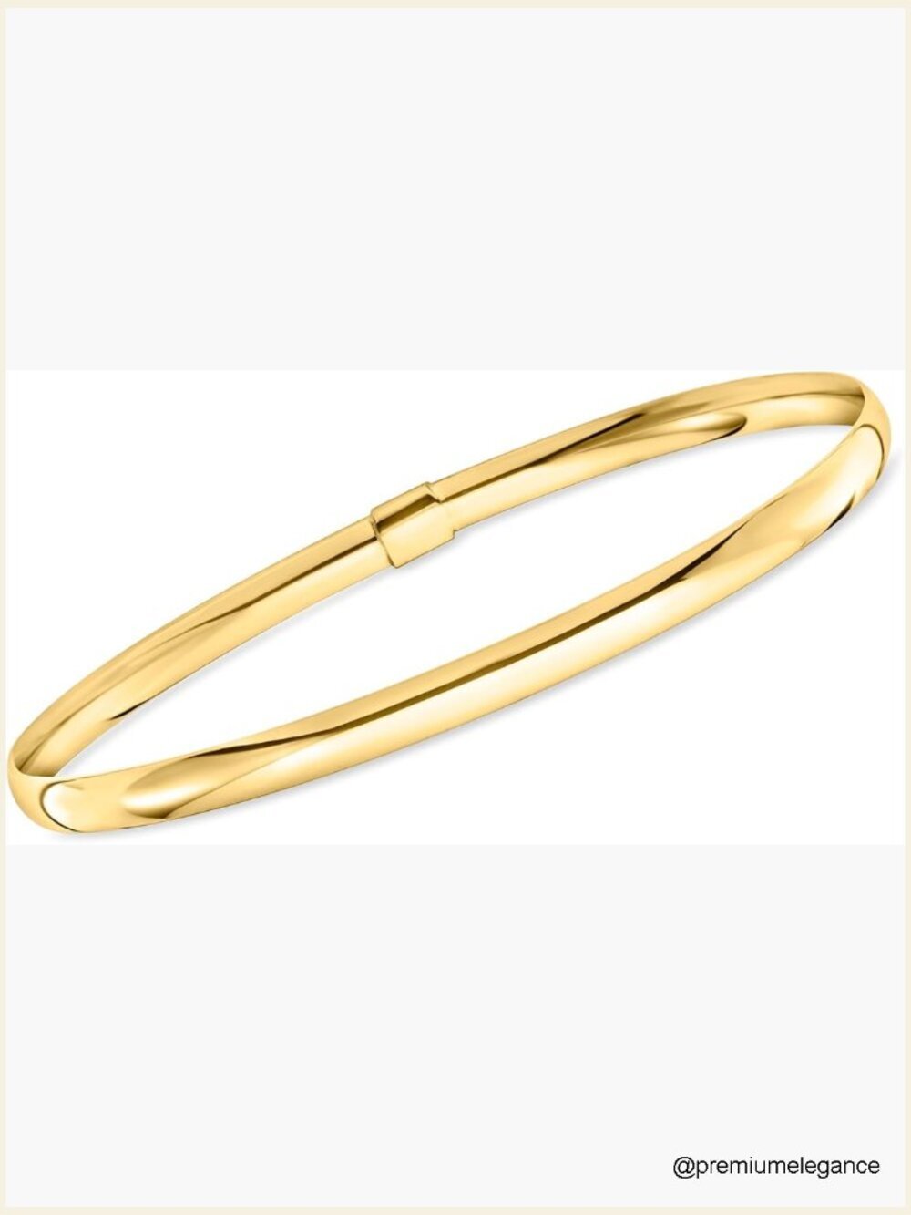 Italian 14kt Yellow Gold Bangle Bracelet